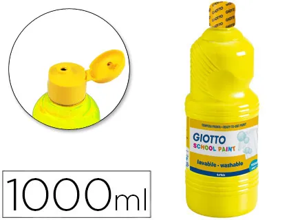 Guache Escolar Lavavel Giotto 1000 ml Amarelo