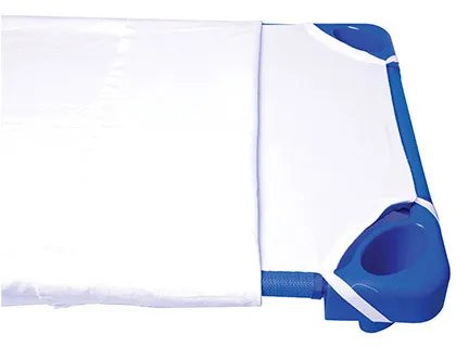 Folha para Cama de Creche Amaya Branca 50% Algodao 50% Acrilico 126x55 cm