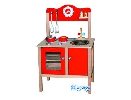 Jogo Andreutoys Cozinha Madeira com Complementos 53,5x29,5x83 cm