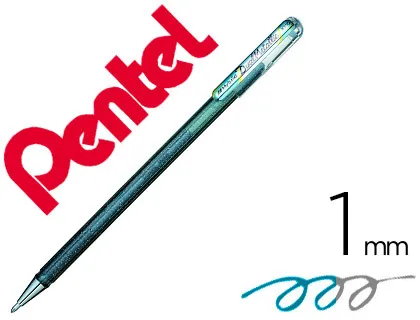 Caneta Roller Pentel K110 Dual Metallic Cor Prata