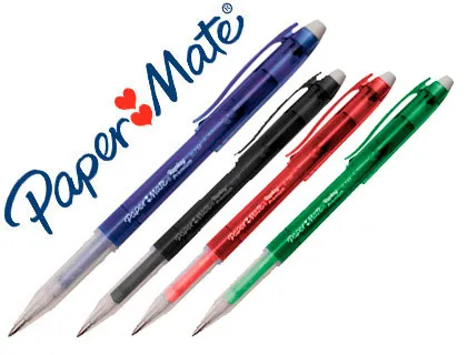 Esferográfica Paper Mate Erasable Gel Cores Sortidas com Borracha