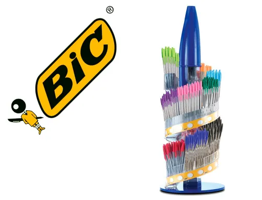 Esferográfica Bic Cristal Famile Expositor de 770 Unidades Sortidas Promo Oferta 150 Bic Cristal Azul