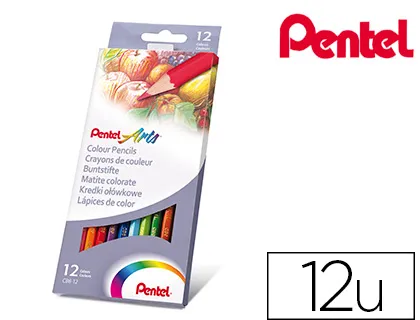 Lápis de Cores Pentel Caixa com 12 Unidades