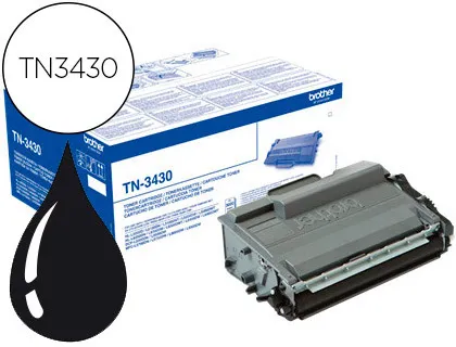 Toner Brother tn-3430 Dcp-L5500dn / Dcp-L6600dw / hl-L5000d / Mfc-L5700 Preto 3000 Pag