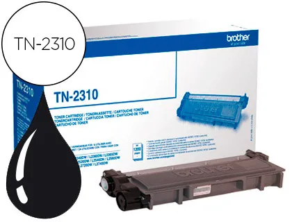 Toner Brother tn-2310 Dcp-L2500d / hl-L2300d / Mfc-L2700dw / Mfc-L2720dw Preto 1200 Pag