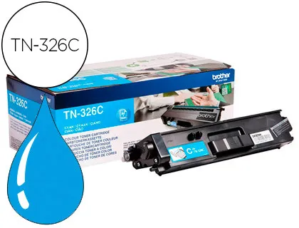 Toner Brother tn-326c Hll8250cdn / Hll8350cdw Alta Capacidade Ciano 3500 Pag