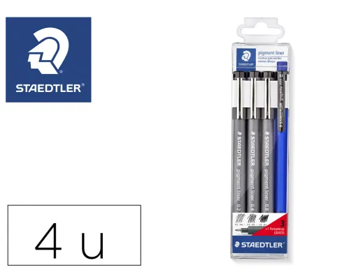 Marcador Staedtler Calibrado Micrometrico Preto Bolsa de 3 Unidades 0,2 -0,4- 0,8 mm + Lapiseira 777 Oferta