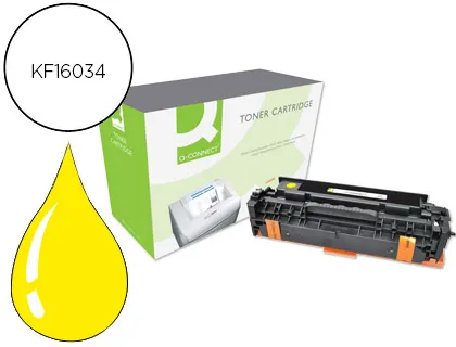 Toner Q-Connect Compativel  HP Ce412a Cor Laserjet M351a / 451dn / 451dw / 451nw / 375nw / 475dn / 475dw Amarelo 2.600 pa