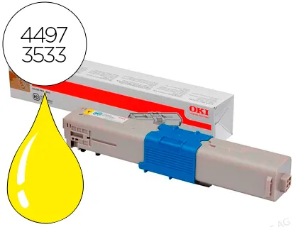 Toner Oki C301dn/C321dn Amarelo 1500 Pag