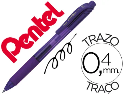 Caneta Pentel Energel Bl107 0,7mm Violeta