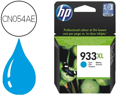 Tinteiro HP 933xl Ciano Cn054ae Officejet 6100/6600/6700 Premium Capacidade 825 Pag