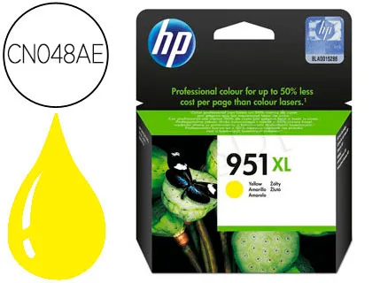 Tinteiro HP 951xl Amarelo Cn048ae Capacidade 1500 Pag