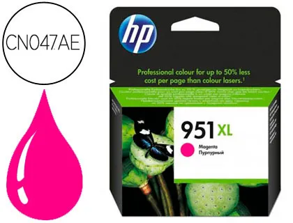 Tinteiro HP 951xl Magenta Cn047ae Capacidade 1500 Pag