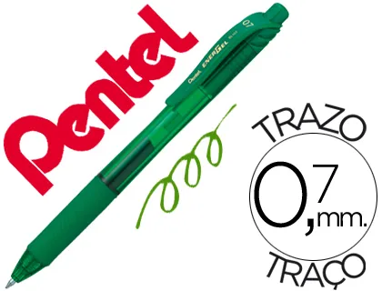 Esferográfica Pentel Energel Bl107 0,7mm Verde