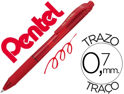 Esferográfica Pentel Energel bl107 0,7mm Vermelho