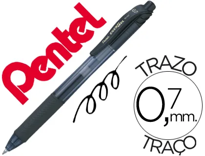 Esferográfica Pentel Energel Bl107 0,7mm Preto