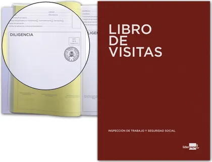 Livro Din-A4 100 H Registro de Visitas de La Inspeccion de Trabajo