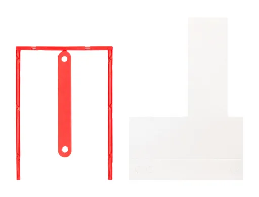 Encadernador Fastener Q-Connect Plástico D-Clips Cor Vermelho Caixa de 100 Unidades