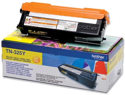 Toner Brother TN-325e Amarelo -3,500pag hl-4140cn hl-4150cdn hl-4570cdw Dcp-9055cdn Dcp-9270cdw