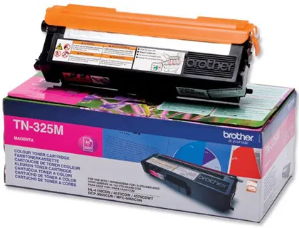 Toner Brother TN-325m Magenta -3,500pag hl-4140cn hl-4150cdn hl-4570cdw Dcp-9055cdn Dcp-9270cdw