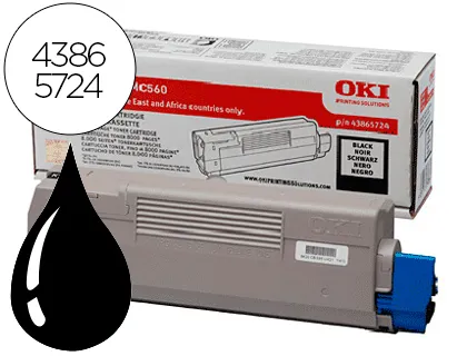 Toner OKI C5850/5950/Mc560 Preto -8000pag Type C11