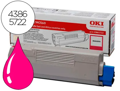 Toner OKI C5850/5950/Mc560 Magenta -6000pag Type C11