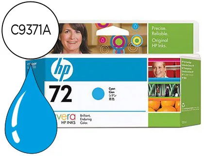 Tinteiro HP 72 Ciano Designjet T610/1100 130ml