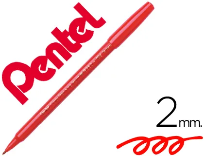 Marcador Pentel S360 Feltro Vermelho