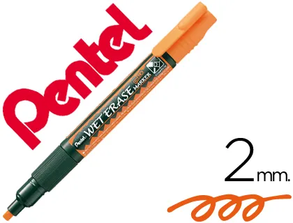 Marcador Pentel Smw26 Wet Erase Laranja