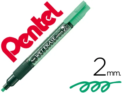 Marcador Pentel Smw26 Wet Erase Verde