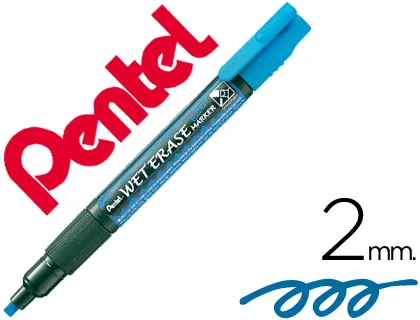 Marcador Pentel Smw26 Wet Erase Azul