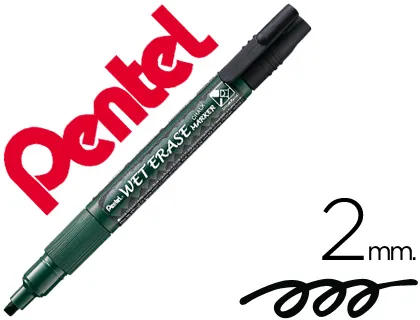 Marcador Pentel Smw26 Wet Erase Preto