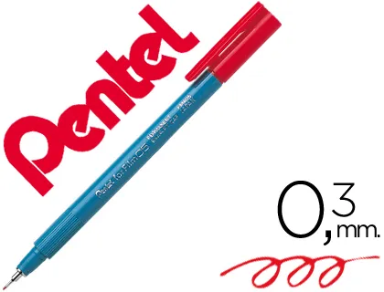 Marcador Pentel Pm405 Vermelho