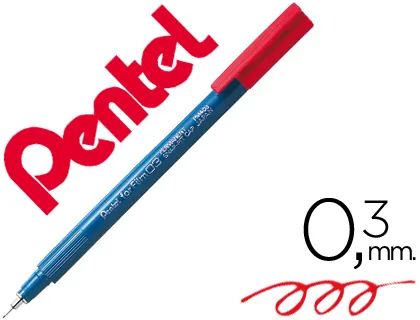 Marcador Pentel Pm403 Vermelho