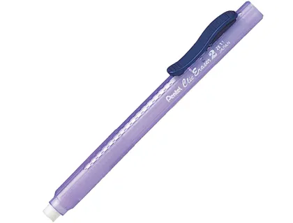 Borracha Lápis Pentel Ze11t Corpo Translúcido Azul