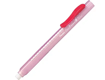 Borracha Lápis Pentel Ze11t Corpo Translúcido Vermelho