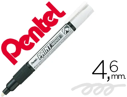 Marcador Pentel Mmp20 Paint Vidro e Plástico Branco