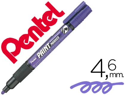 Marcador Pentel Mmp20 Paint Vidro e Plástico Violeta