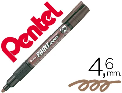 Marcador Pentel Mmp20 Paint Vidro e Plástico Castanho