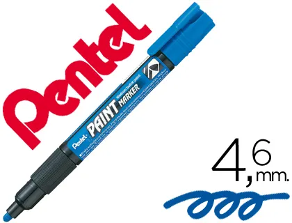 Marcador Pentel Mmp20 Paint Vidro e Plástico Azul