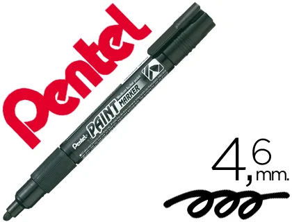 Marcador Pentel Mmp20 Paint Vidro e Plástico Preto