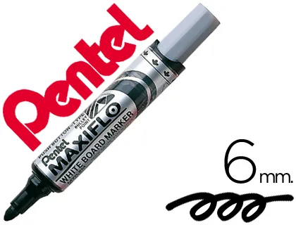 Marcador Pentel Mwl5m Quadro Br Maxiflo Preto