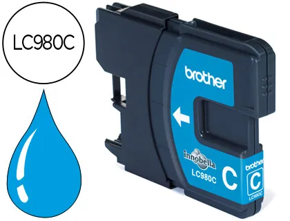 Tinteiro Brother lc-980c Cian