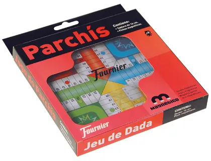 Jogo de Mesa Fournier Parchis Magnetico 20x16 1x2,2 cm