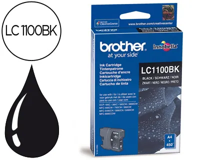 Tinteiro Brother lc-1100bk Preto