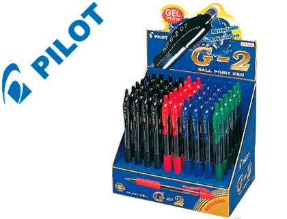 Esferografica Pilot g-2 Pixie Gel Retratil Expositor 60 Sortidos