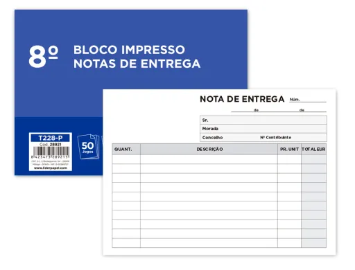 Bloco de Entregas Duplicado 105x155 mm