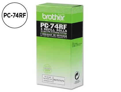 Consumivel Fax T104/106 Brother de Transferência Termica 4 Bobines Duração 140 Pag