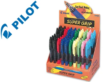 Esferografica Pilot Super Grip Expositor 60 Unidades