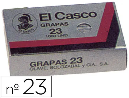 Agrafes el Casco Galvanizados, Caixa 1000 - n. 23